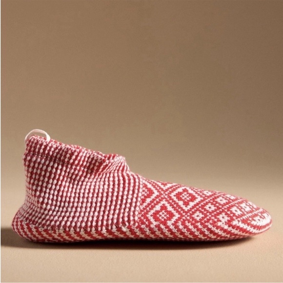 Anthropologie Bombas Diamond fairisle grippsocks size large NWOTread description - Picture 2 of 4